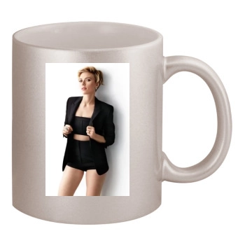 Scarlett Johansson 11oz Metallic Silver Mug