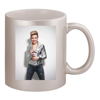 Scarlett Johansson 11oz Metallic Silver Mug