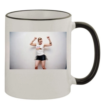 Scarlett Johansson 11oz Colored Rim & Handle Mug