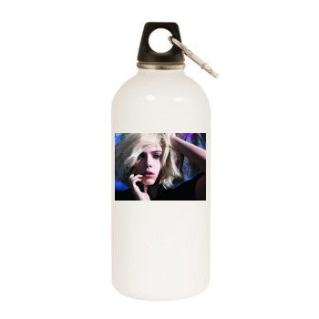 Scarlett Johansson White Water Bottle With Carabiner