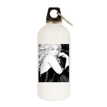 Scarlett Johansson White Water Bottle With Carabiner