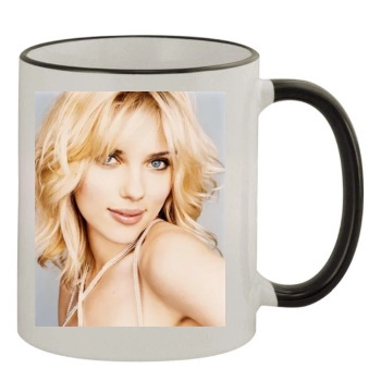 Scarlett Johansson 11oz Colored Rim & Handle Mug