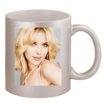 Scarlett Johansson 11oz Metallic Silver Mug