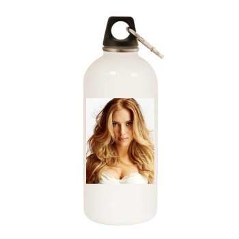 Scarlett Johansson White Water Bottle With Carabiner