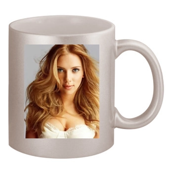 Scarlett Johansson 11oz Metallic Silver Mug