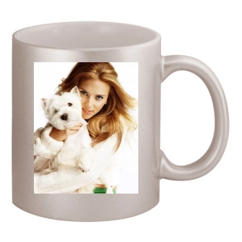 Scarlett Johansson 11oz Metallic Silver Mug