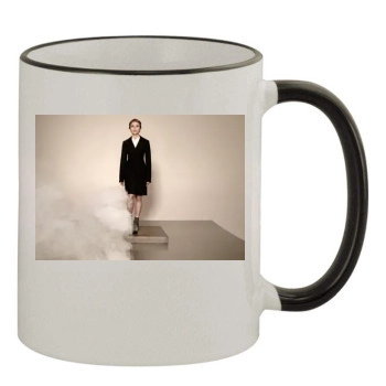 Scarlett Johansson 11oz Colored Rim & Handle Mug