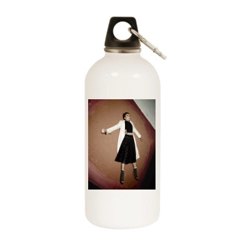 Scarlett Johansson White Water Bottle With Carabiner