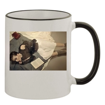 Scarlett Johansson 11oz Colored Rim & Handle Mug