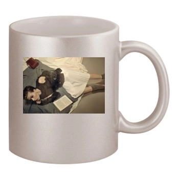 Scarlett Johansson 11oz Metallic Silver Mug