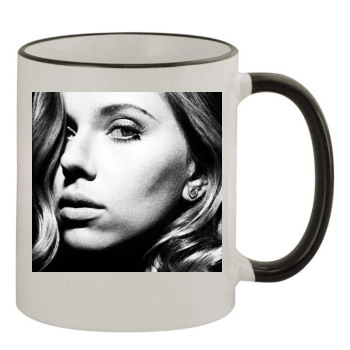 Scarlett Johansson 11oz Colored Rim & Handle Mug