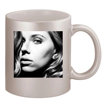 Scarlett Johansson 11oz Metallic Silver Mug