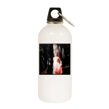 Scarlett Johansson White Water Bottle With Carabiner