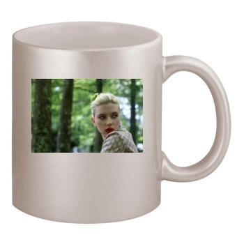 Scarlett Johansson 11oz Metallic Silver Mug