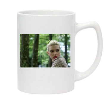 Scarlett Johansson 14oz White Statesman Mug