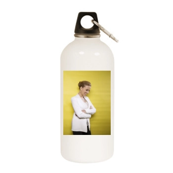 Scarlett Johansson White Water Bottle With Carabiner