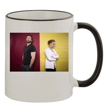 Scarlett Johansson 11oz Colored Rim & Handle Mug