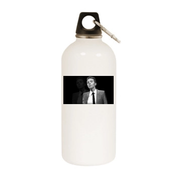 Scarlett Johansson White Water Bottle With Carabiner