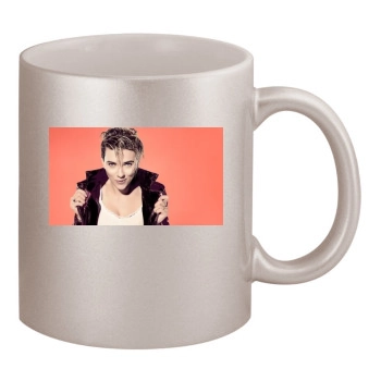 Scarlett Johansson 11oz Metallic Silver Mug