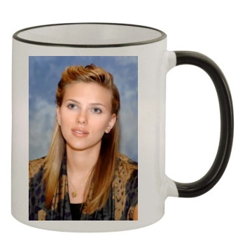 Scarlett Johansson 11oz Colored Rim & Handle Mug