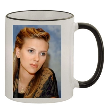 Scarlett Johansson 11oz Colored Rim & Handle Mug