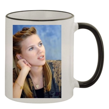 Scarlett Johansson 11oz Colored Rim & Handle Mug