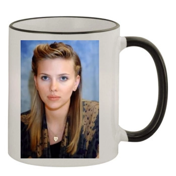 Scarlett Johansson 11oz Colored Rim & Handle Mug