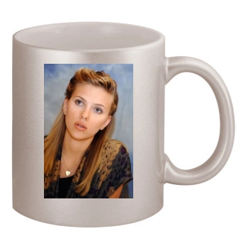 Scarlett Johansson 11oz Metallic Silver Mug