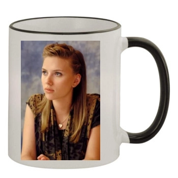 Scarlett Johansson 11oz Colored Rim & Handle Mug