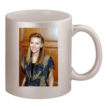 Scarlett Johansson 11oz Metallic Silver Mug