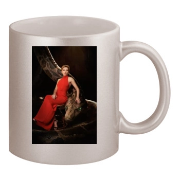 Scarlett Johansson 11oz Metallic Silver Mug