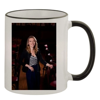 Scarlett Johansson 11oz Colored Rim & Handle Mug