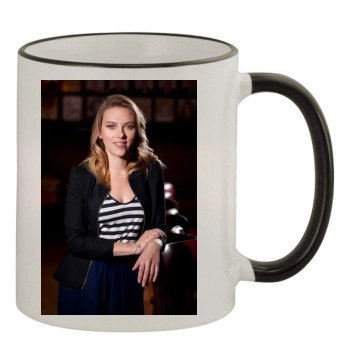 Scarlett Johansson 11oz Colored Rim & Handle Mug