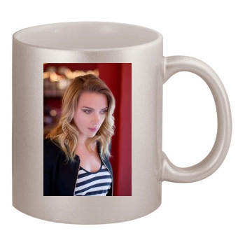 Scarlett Johansson 11oz Metallic Silver Mug