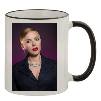 Scarlett Johansson 11oz Colored Rim & Handle Mug