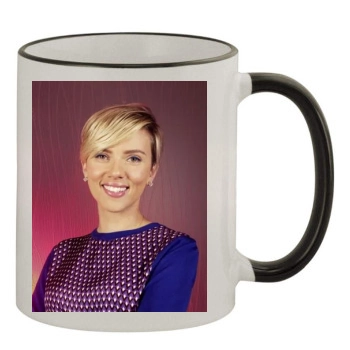 Scarlett Johansson 11oz Colored Rim & Handle Mug