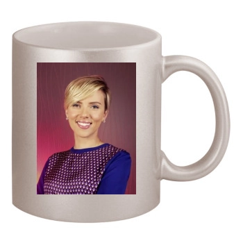 Scarlett Johansson 11oz Metallic Silver Mug