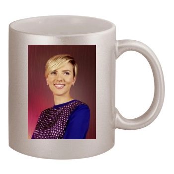 Scarlett Johansson 11oz Metallic Silver Mug