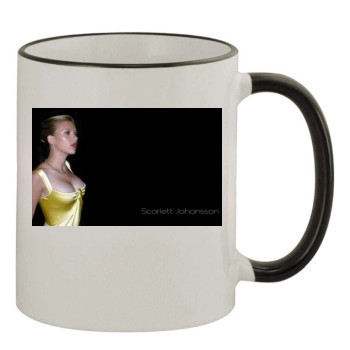 Scarlett Johansson 11oz Colored Rim & Handle Mug