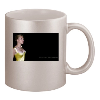 Scarlett Johansson 11oz Metallic Silver Mug