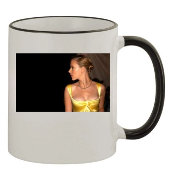 Scarlett Johansson 11oz Colored Rim & Handle Mug