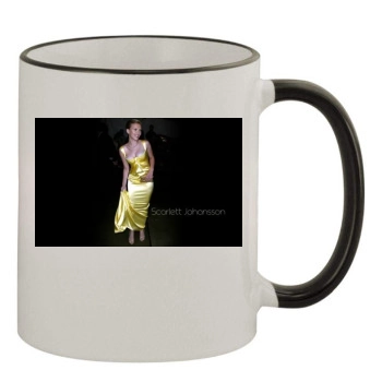 Scarlett Johansson 11oz Colored Rim & Handle Mug