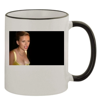 Scarlett Johansson 11oz Colored Rim & Handle Mug