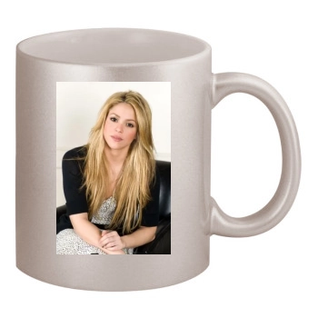 Shakira 11oz Metallic Silver Mug