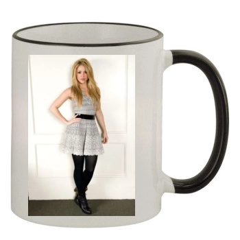 Shakira 11oz Colored Rim & Handle Mug