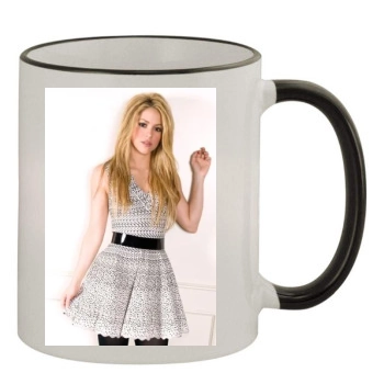 Shakira 11oz Colored Rim & Handle Mug