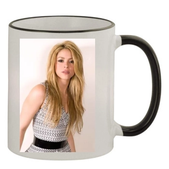 Shakira 11oz Colored Rim & Handle Mug