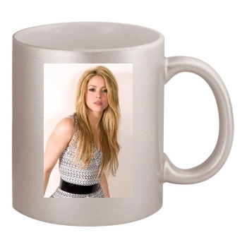 Shakira 11oz Metallic Silver Mug