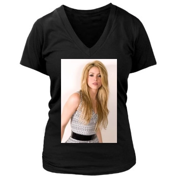 Shakira Women's Deep V-Neck TShirt