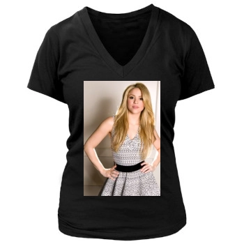 Shakira Women's Deep V-Neck TShirt